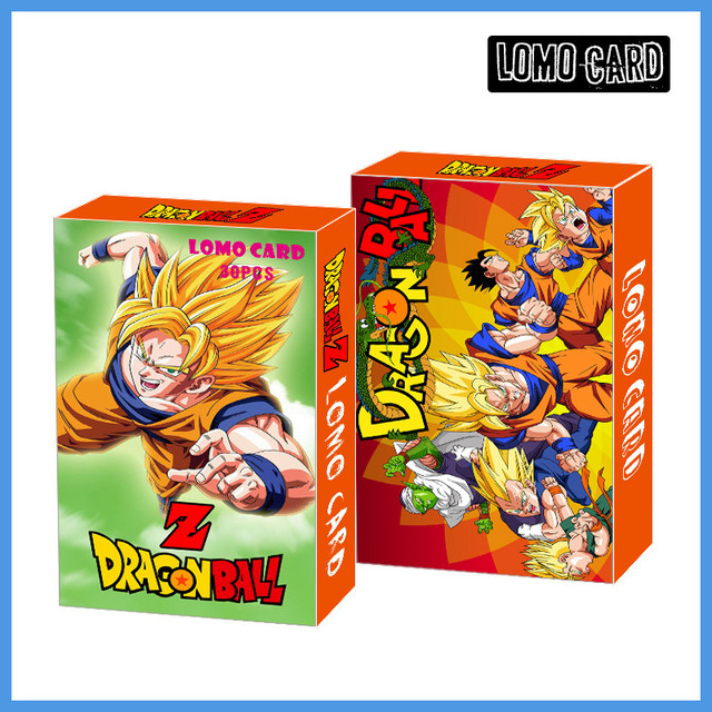 30 cards around the anime collection Super Sayajins Dragon Ball Z / GT /  Super Goku LOMO card boxed children's toy gift - AliExpress